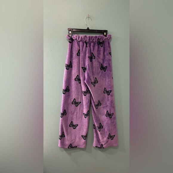 PREOWNED … I BELIEVE “Size: One Size” Butterfly Print Pajama Pants - Picture 4 of 5